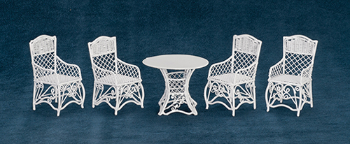 Round Table and Chair Set, 5 pc.